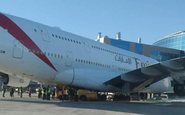 Airbus A380 foi danificado por caminhão